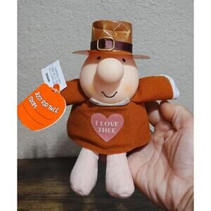 Adorable 1991  Vintage"I Love Thee" 7" Thanksgiving Ziggy Plush